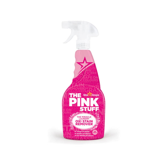 The Pink Stuff Oxi Stain Remover Spray - 500ml - Vegan - Tough on Stains - Pink