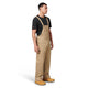 Hard Yakka Khaki Bib Brace Overalls Size 97 - Durable Cotton Drill - Practical Design