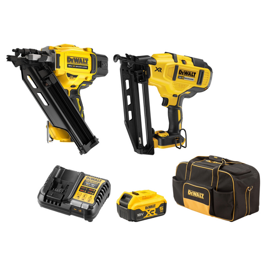 Dewalt 18V XR Nailer Kit - 2 Piece - 5.0Ah - Brushless Motor - DCZ244P1-XE - Auzzistore
