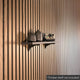 Mode Acoustic Panelling Shelf Brackets 2 Pack - 13mm x 90mm x 166mm - Black - Easy Installation