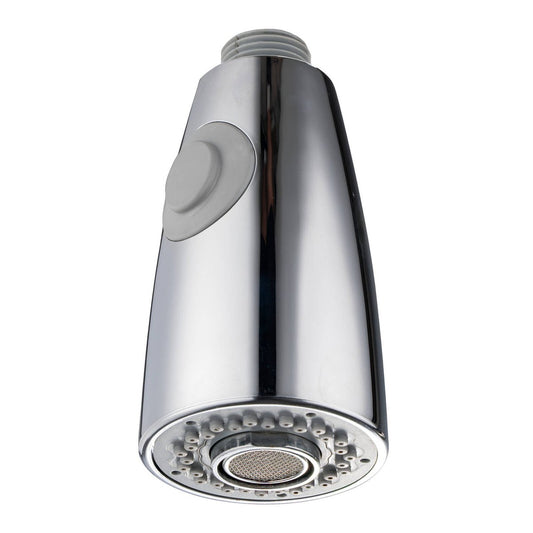 Kinetic Chrome Conical Pull Down Dual Spray Head - 15mm - Dual Spray - Auzzistore