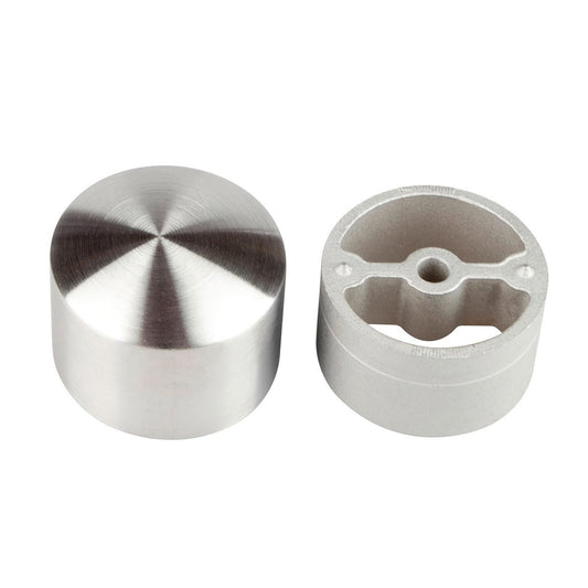 Porta Handrail Cap - 30mm - Stainless Steel - Easy to Install - Auzzistore