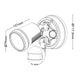 Brilliant Black Raptor III Single LED Sensor Light - 800 Lumens - Wall Mount