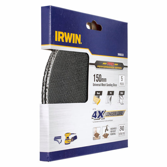 Irwin Orbital Sanding Disc - 150mm - Silicon Carbide - 240 Grit – view 2 - Auzzistore