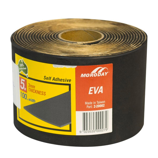 Moroday Medium Adhesive Seal Roll 100mm x 3mm x 5m EVA Water Resistant