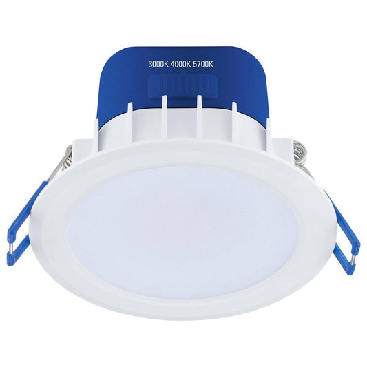 Deta 7W Tri Colour Dimmable LED Downlight 70mm IP44 - Easy Install