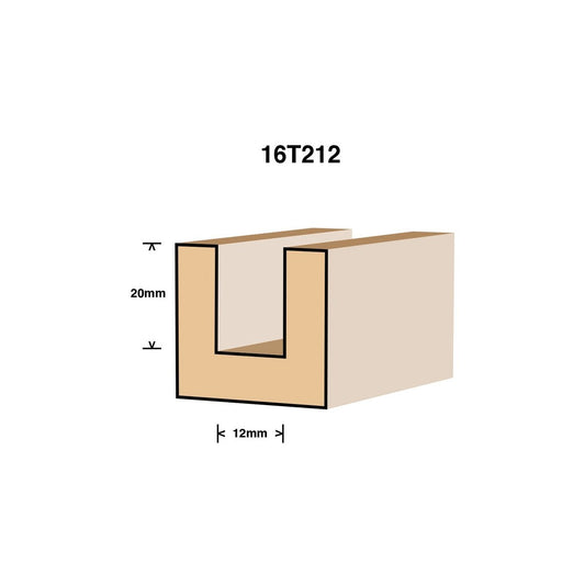 Ultra Router Bit - 12mm - Tungsten Carbide - Straight Cutter – view 2 - Auzzistore