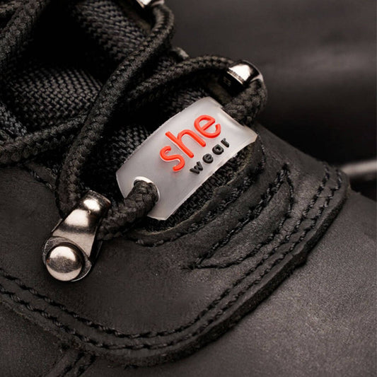 She Wear Does Womens Safety Workboots - Size 8 - Black - Wide Fit - Steel Cap – view 2