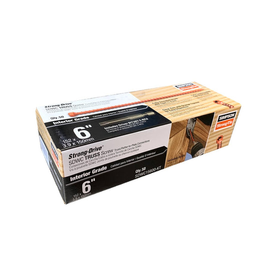 Simpson Strong Tie SDWC Truss Screw 3.9mm Steel 50 Pack Easy Install – view 2 - Auzzistore
