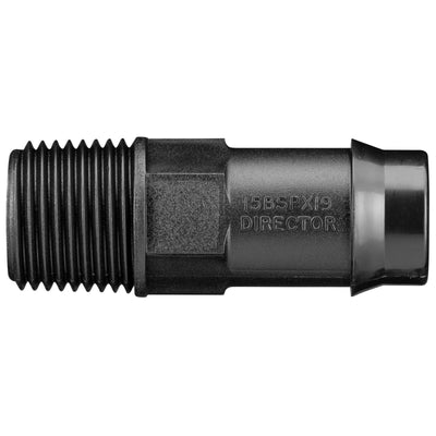 Toro 19mm Tail x 15mm BSP Male Director - Polypropylene - Durable