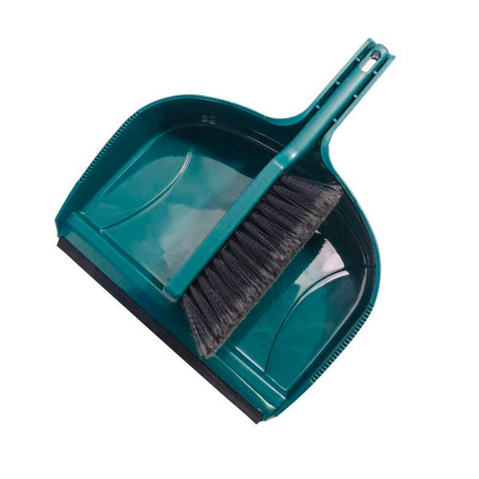 All Set Jumbo Dustpan and Brush Set - 335mm Polypropylene - Easy Storage