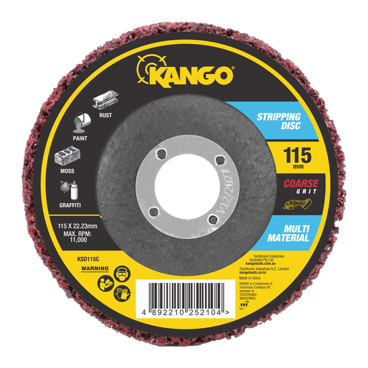Kango 115mm Coarse Grit Stripping Disc - Efficient Rust & Paint Removal - Auzzistore