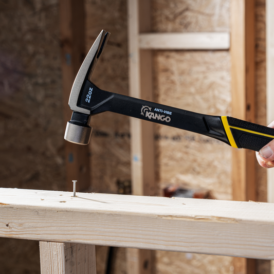 Kango 22oz Steel Anti Vibe Framing Hammer - 35mm x 370mm - Durable, Comfortable – view 2 - Auzzistore