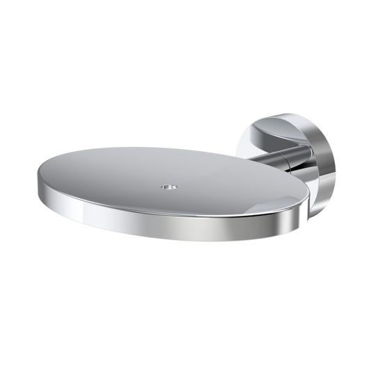 Caroma Chrome Cosmo Soap Holder - 195mm Metal - Stylish Design