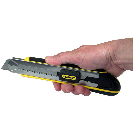 Stanley Fatmax 25mm Snap Off Knife 10 486 - Stainless Steel - Durable - Quick Blade Change – view 2 - Auzzistore