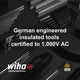 Wiha Phillips Screwdriver PH2 - 100mm - Insulated - Softfinish Handle