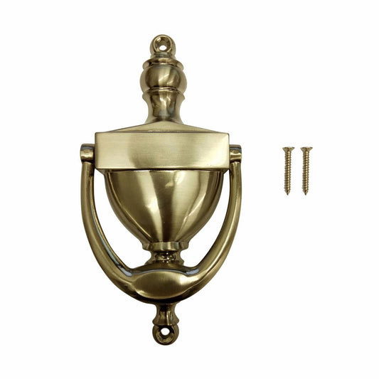 Adoored Brass Door Knocker - 81mm x 165mm - Steel - Vintage Design - Auzzistore
