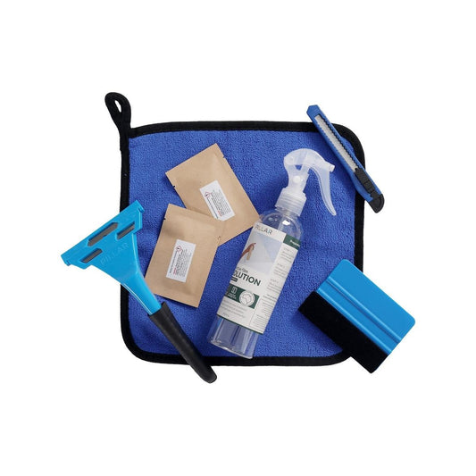 Pillar 7 Piece Window Film Applicator Kit - 250ml Spray Bottle - Smooth Application
