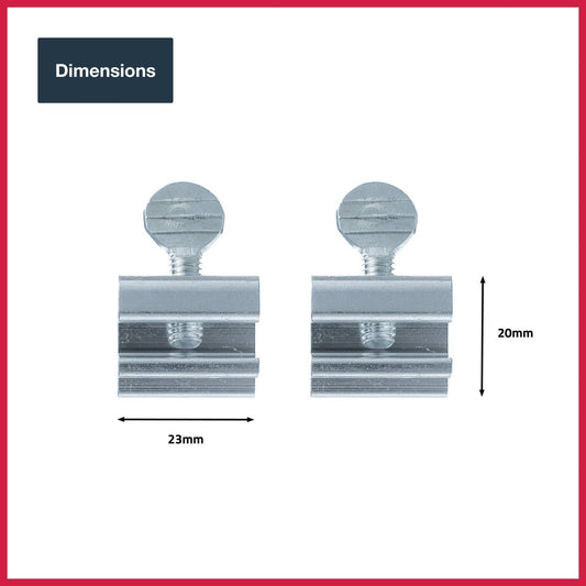 Ikonic Sliding Window Lock Aluminium 2 Pack - 98mm x 134mm - Silver - Secure Clamping – view 2 - Auzzistore