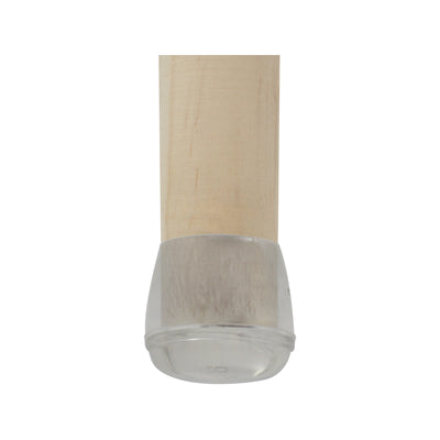 Surface Gard Clear Round Chair Tip 16mm Plastic Reduces Noise