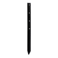 Ultrapost 60cm Black Steel Fence Post - Lightweight - Durable - Prepunched