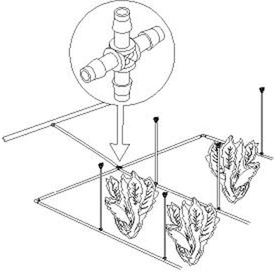 Pope 13mm Barbed Cross - 5 Pack - Polypropylene - Secure Flow Connection