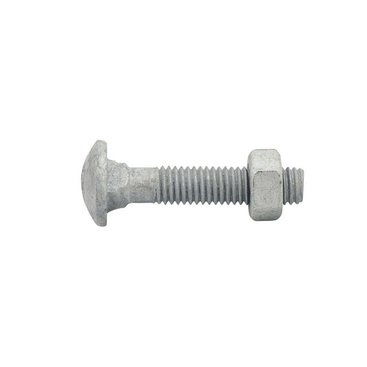 Zenith Cup Head Bolt - M8 x 40mm - 4.6 Grade Steel - Hot Dipped Galvanised - Auzzistore