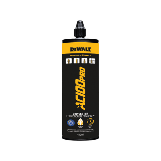 Dewalt Pro Vinylester Adhesive Anchoring System AC100-PWR - 1.5kg - Low Odour - Auzzistore
