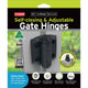 TruClose Self Closing Pool Gate Hinges - Adjustable - Black - Durable