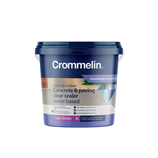 Crommelin 4L DiamondTough Concrete Sealer Water Based Clear Protection - Auzzistore