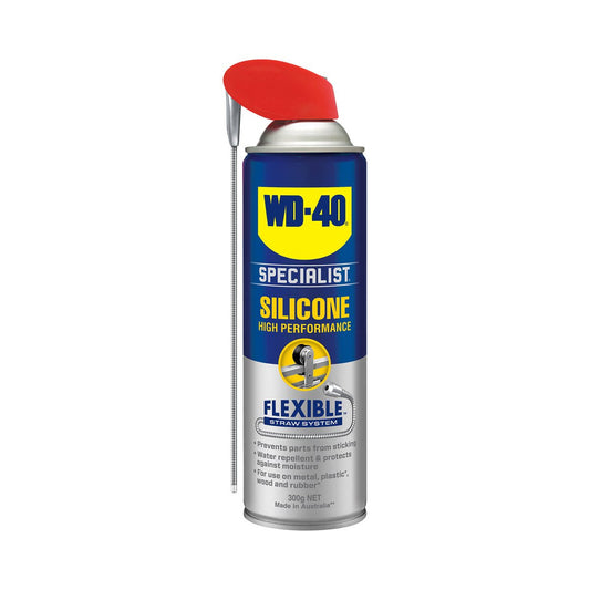 WD-40 Specialist Silicone Flexible - 300g - 20cm Straw - Lubricant & Moisture Protection