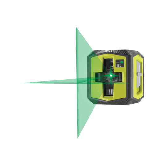Ryobi 15m Green Cross Line Laser - Self-Leveling - Accurate Alignment – view 2 - Auzzistore