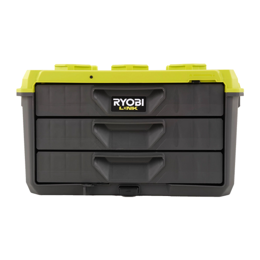 Ryobi Link 3 Drawer Toolbox - Modular Storage - 390mm x 490mm - Durable – view 2 - Auzzistore