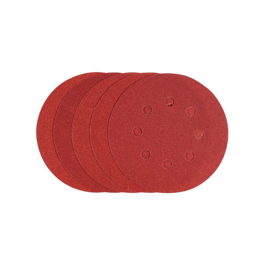 Irwin 125mm Quick Fit Random Orbital Sanding Discs 180 Grit 5 Pack - Brown - Efficient Smoothing – view 2 - Auzzistore