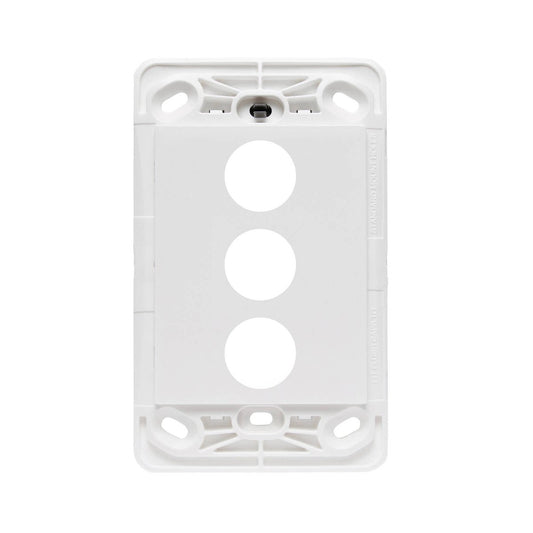 HPM Vivo 3 Gang Wall Switch - White - 118mm x 85mm - Easy Installation - Auzzistore
