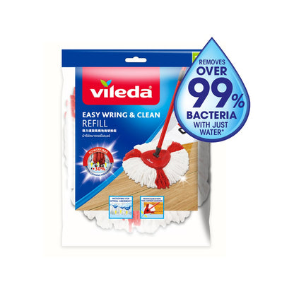 Vileda Easy Wring Mop Refill - 100% Microfibre - Hygienic Clean