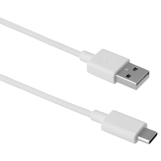 Antsig 1.2m USB-C to USB-A Cable - Durable Braided - Fast Charging - White
