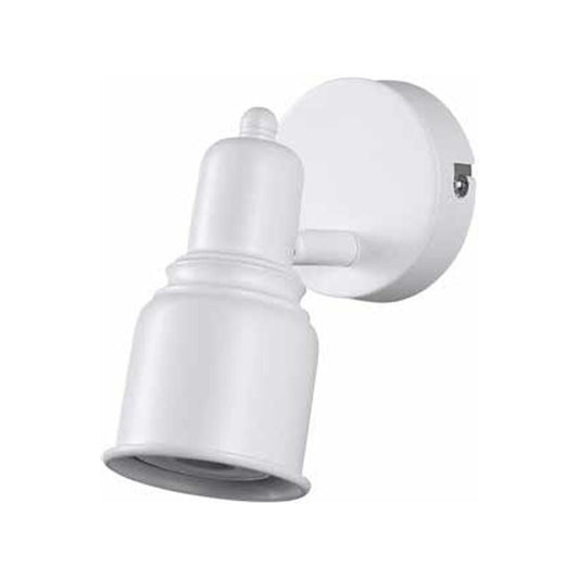 Brilliant Single White Iconic Spotlight - Adjustable Indoor Lighting - 80mm x 134mm x 124mm