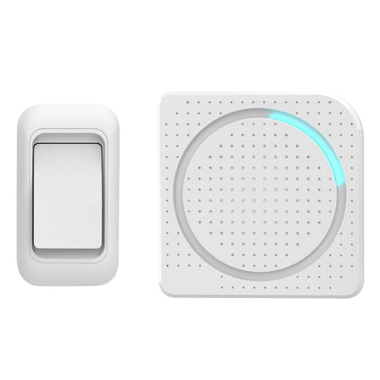 Arlec 150m Wireless Door Chime - Battery Operated - White - 38 Tones - Auzzistore