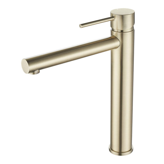 Mondella Resonance Basin Mixer 35mm - Brushed Brass - Water Efficient