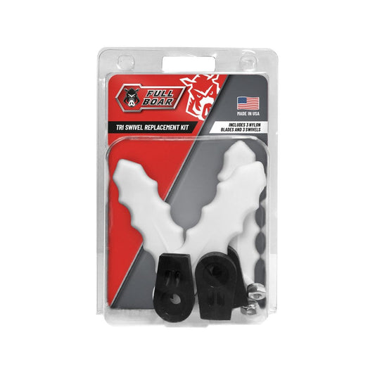 Full Boar Nylon Blades and Swivels Replacement Kit - 3 Pack - 305mm - Auzzistore