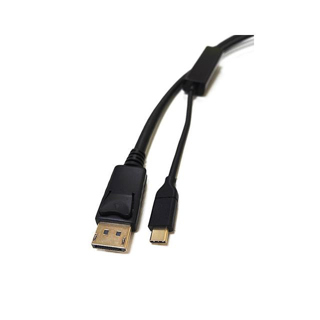 8WARE USB Type-C to Display Port DP Adapter 2m Male to Male Black