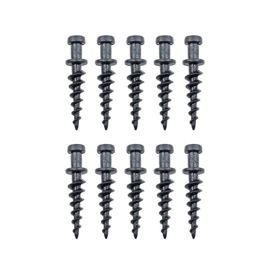 Everhang 30kg Black Heavy Duty Picture Hanging Screws 10 Pack - 8mm x 40mm - Easy Installation