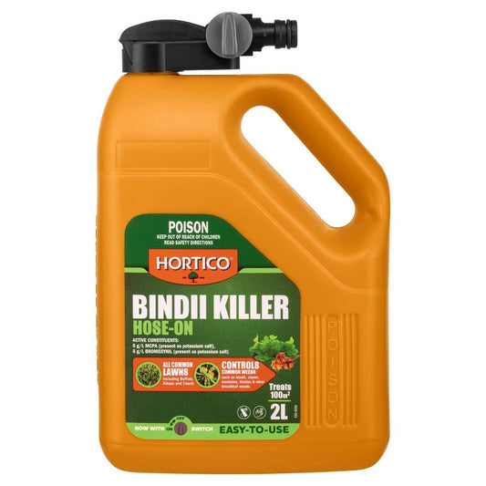 Hortico Bindii Killer 2L Hose-On - Weed Killer - Safe For Lawns - Auzzistore