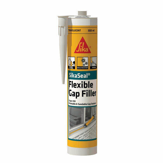Sika Sikaseal Super 200 Gap Sealant 300ml Translucent Flexible - Auzzistore