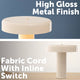 Mercator Cream Clara Table Lamp - Dual E14 Lampholders - 300mm x 310mm