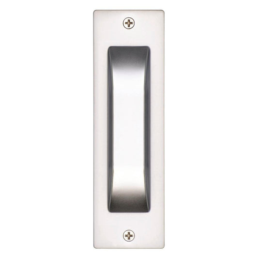 Gainsborough Flush Pull - 35mm x 115mm - Zinc - Satin Chrome - Pack of 2 - Auzzistore