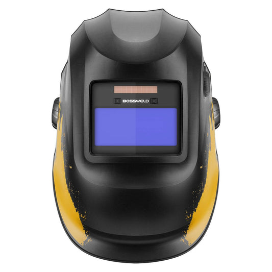 Bossweld Crew Variable Shade Welding Helmet - Dual Shade 4-8 / 9-13 - 96mm x 44mm Viewing Area - Lightweight - Auto-Darkening – view 2 - Auzzistore