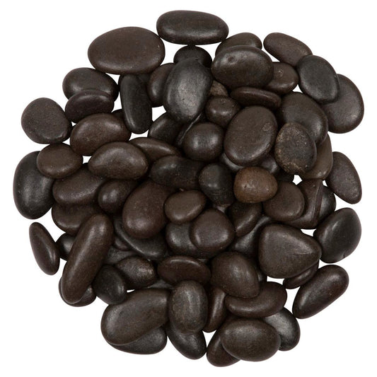 Tuscan Path Black Natural Pebbles 15-20mm 5kg for Landscaping - Auzzistore