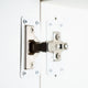Taskmaster Hinge Repair Plate 2 Pack - 90 x 45mm - White - Easy Installation